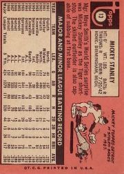 1969 Topps Baseball Cards      013      Mickey Stanley